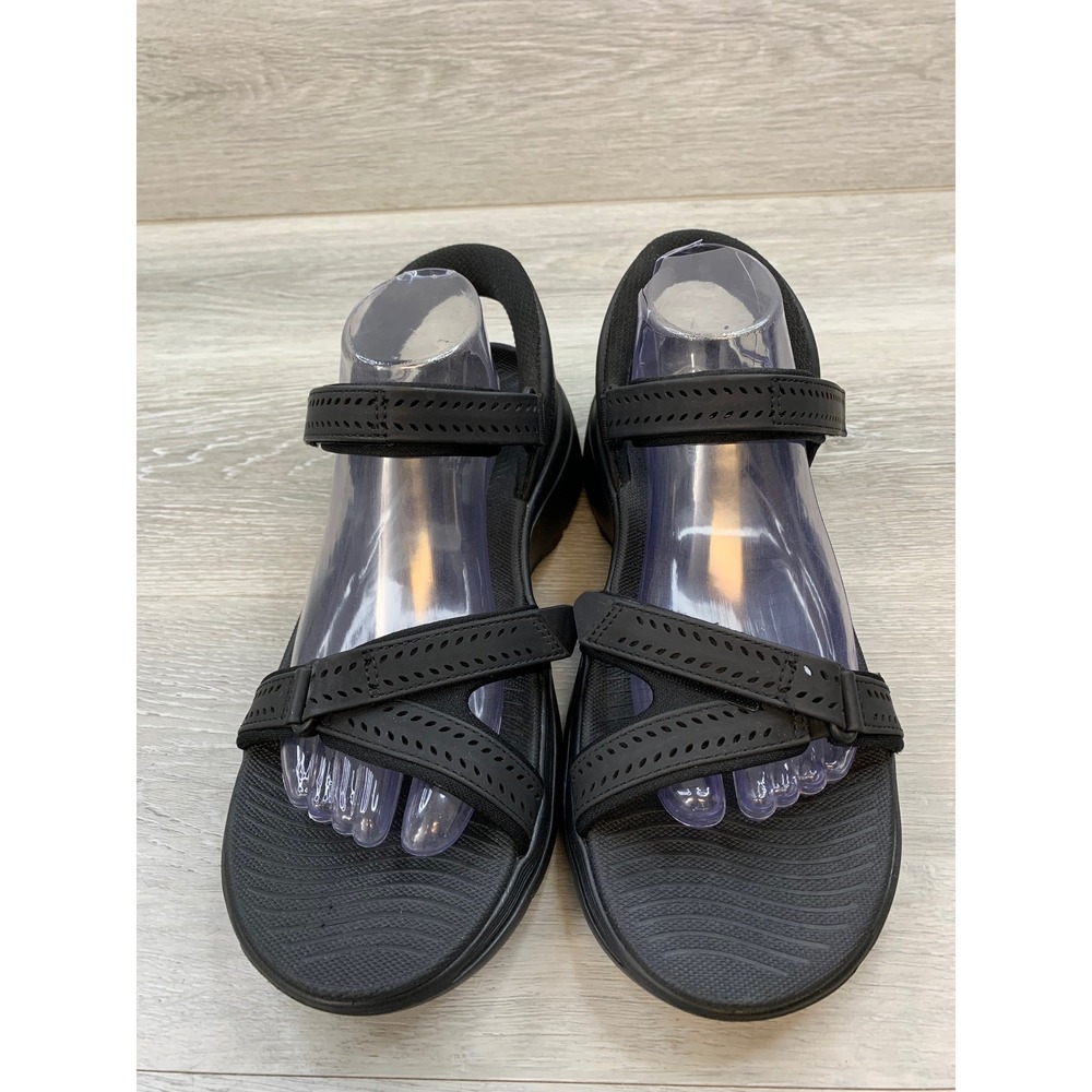 Skechers Women's Sandals Hands Free Slip-ins Arch Fit City Catch Black‎ 11 Shoes - Picture 2 of 11